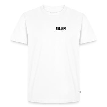 Departure Rave Techno Music - Men's Premium Organic T-Shirt - white - Front - Nico (187cm)