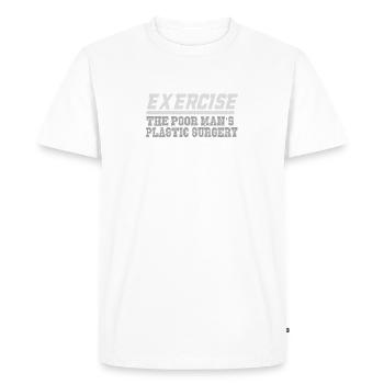 Exercice de chirurgie plastique du pauvre - T-shirt Premium bio Homme - blanc - Devant - Nico (187cm)