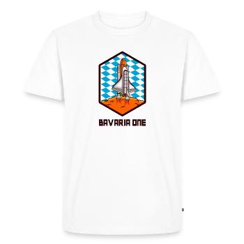 BAVARIA ONE Espace Bavière Cadeau - T-shirt Premium bio Homme - blanc - Devant - Nico (187cm)
