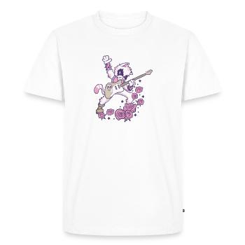 Pastel Goth Guitare Gothique Kawaii en Métal Lourd pour Chat - T-shirt Premium bio Homme - blanc - Devant - Nico (187cm)