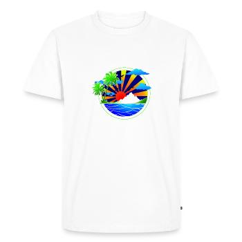 seychelles - T-shirt Premium bio Homme - blanc - Devant - Nico (187cm)