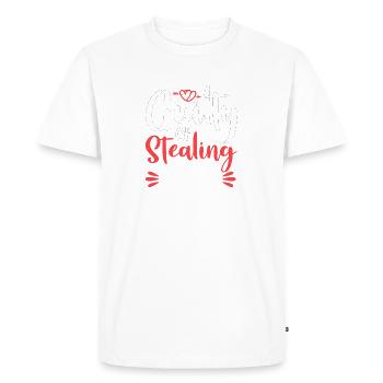 Déclaration d'amour romantique pour la Saint Valentin - T-shirt Premium bio Homme - blanc - Devant - Nico (187cm)