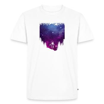 Univers Galaxy Astronaute - T-shirt Premium bio Homme - blanc - Devant - Nico (187cm)
