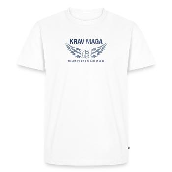 Krav Maga - T-shirt Premium bio Homme - blanc - Devant - Nico (187cm)