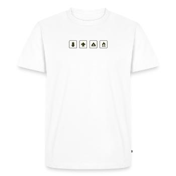 scout - Men's Premium Organic T-Shirt - white - Front - Nico (187cm)