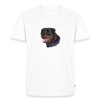 rottweiler - Men's Premium Organic T-Shirt - white - Front - Nico (187cm)
