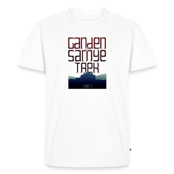 Ganden à Samye Trek - Tibet - T-shirt Premium bio Homme - blanc - Devant - Nico (187cm)