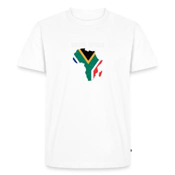 afrique du sud souvenir drapeau vacances graphique - T-shirt Premium bio Homme - blanc - Devant - Nico (187cm)