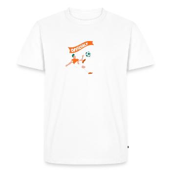 graphique d'anniversaire de football pour les garçons de 9 ans - T-shirt Premium bio Homme - blanc - Devant - Nico (187cm)