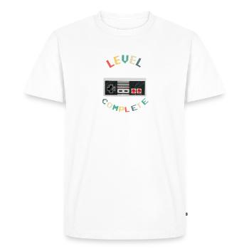 Level 40 Complete 40th Birthday Gift Retro Gamer - Men's Premium Organic T-Shirt - white - Front - Nico (187cm)