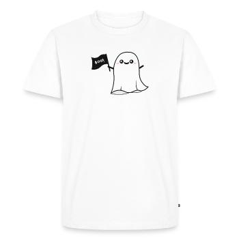 Spirit Boo - Men's Premium Organic T-Shirt - white - Front - Nico (187cm)