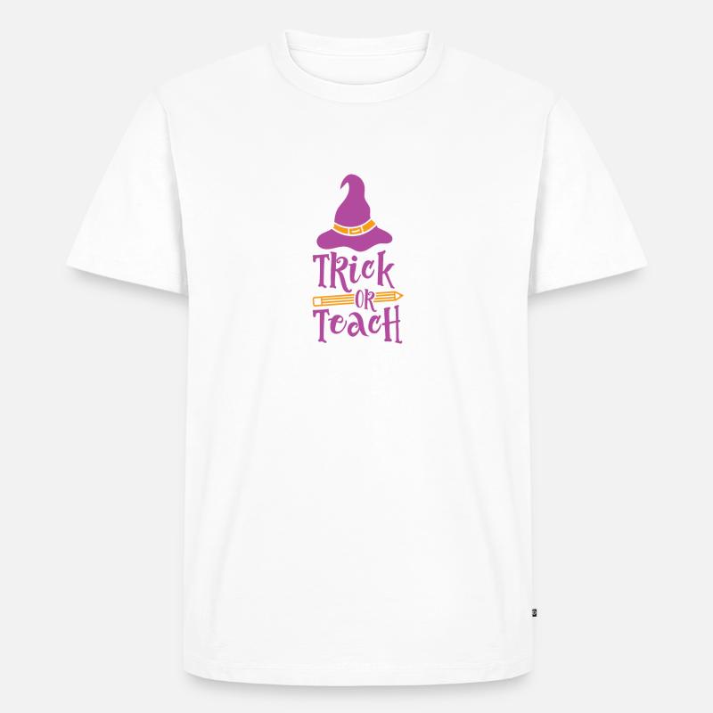 Beängstigendes Halloween-KostümgeschenkHorrorWitchGhostwitche - Männer Premium Bio T-Shirt - Weiß
