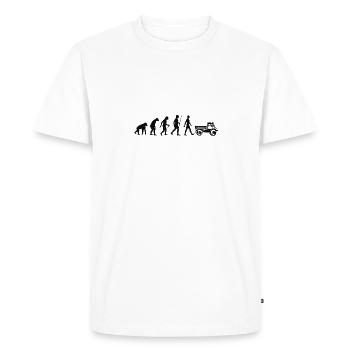 Idée cadeau camion tracteur Unimog I Mog Di - T-shirt Premium bio Homme - blanc - Devant - Nico (187cm)
