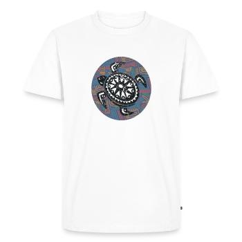 Great Hawaii design with turtle - Men's Premium Organic T-Shirt - white - Front - Nico (187cm)