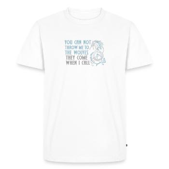 Vikings Runes germaniques Mythologie nordique Odin - T-shirt Premium bio Homme - blanc - Devant - Nico (187cm)