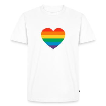 Rainbow - Men's Premium Organic T-Shirt - white - Front - Nico (187cm)