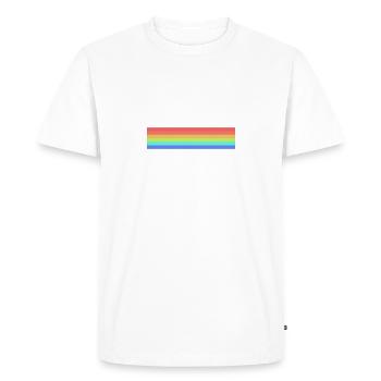Rainbow - Men's Premium Organic T-Shirt - white - Front - Nico (187cm)