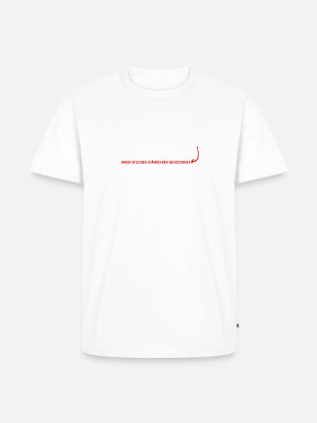 Grammatik Interpunktion Satzzeichen Lehrerin - Männer Premium Bio T-Shirt - Weiß
