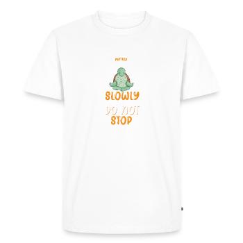 Conception de tortue de terre tortue pour tortue - T-shirt Premium bio Homme - blanc - Devant - Nico (187cm)