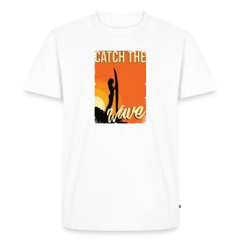 surfant - T-shirt Premium bio Homme - blanc - Devant - Nico (187cm)