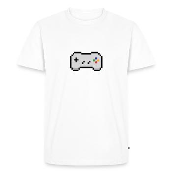Mari husband mariage jeux gamer - T-shirt Premium bio Homme - blanc - Devant - Nico (187cm)