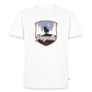 Forêt nationale de Payette - Idaho - T-shirt Premium bio Homme - blanc - Devant - Nico (187cm)
