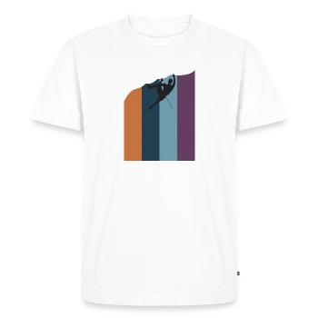 Rock climbing - Men's Premium Organic T-Shirt - white - Front - Nico (187cm)