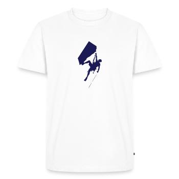 Rock climbing - Men's Premium Organic T-Shirt - white - Front - Nico (187cm)