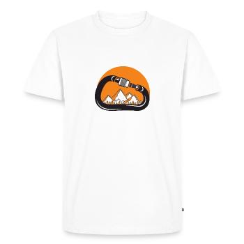 Rock climbing - Men's Premium Organic T-Shirt - white - Front - Nico (187cm)