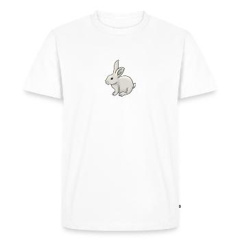 Lapin joli lapin dessiné à la main - T-shirt Premium bio Homme - blanc - Devant - Nico (187cm)