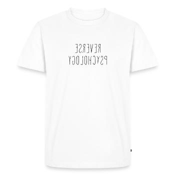 Psychology - Reverse Psychology Student Teacher - Men's Premium Organic T-Shirt - white - Front - Nico (187cm)