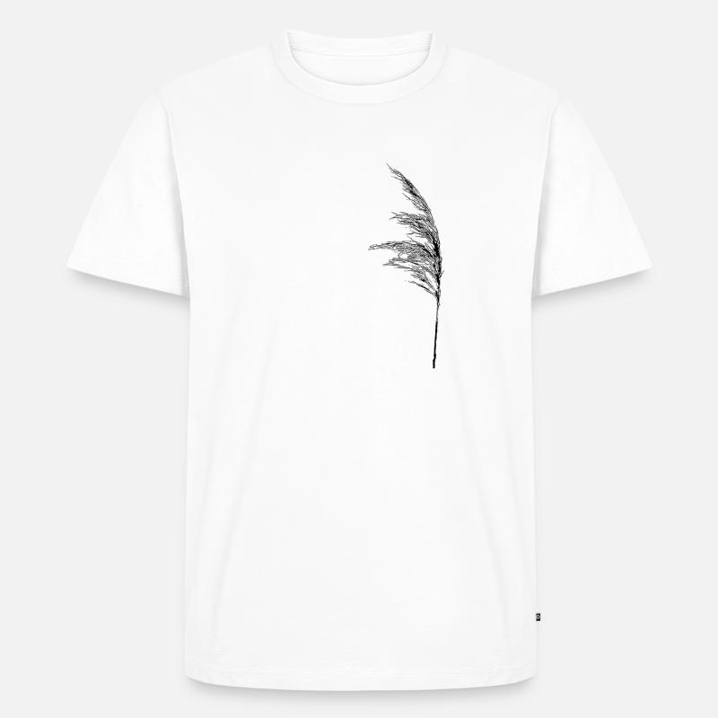 Halm dans le vent - T-shirt Premium bio Homme - blanc