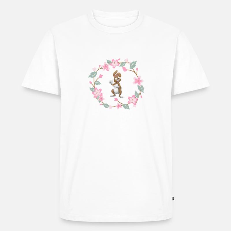 Frohe Ostern | Ostern | Ostergeschenke | Ostern - Männer Premium Bio T-Shirt - Weiß