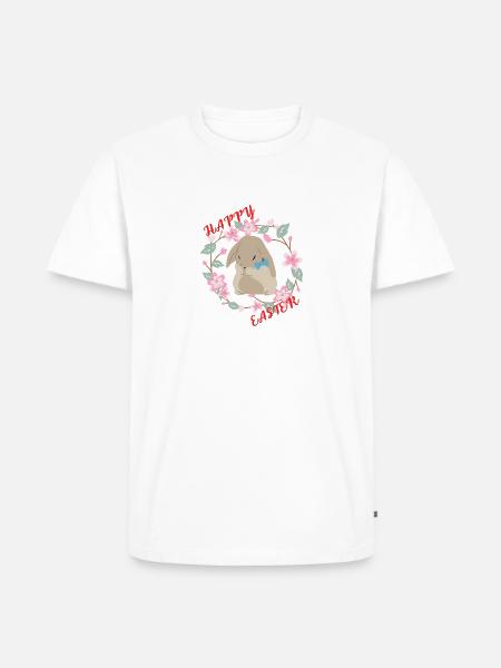 Frohe Ostern | Ostern | Ostergeschenke | Ostern - Männer Premium Bio T-Shirt - Weiß
