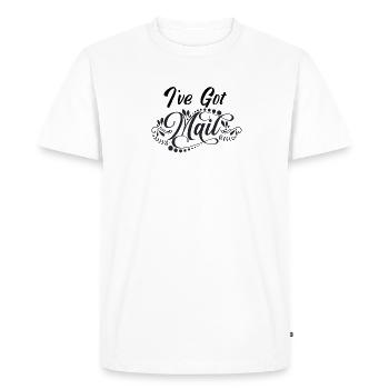 J’ai du courrier. - T-shirt Premium bio Homme - blanc - Devant - Nico (187cm)