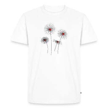 Flowers Abstract Flowers Flower Plants Garden Nature - Men's Premium Organic T-Shirt - white - Front - Nico (187cm)
