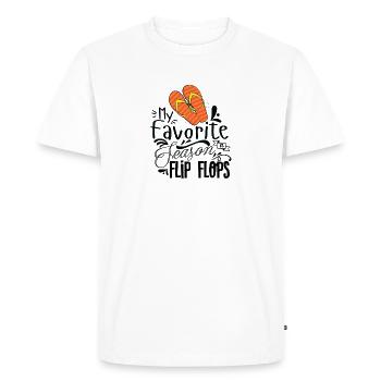 My Favorite os Flip Flops - T-shirt Premium bio Homme - blanc - Devant - Nico (187cm)