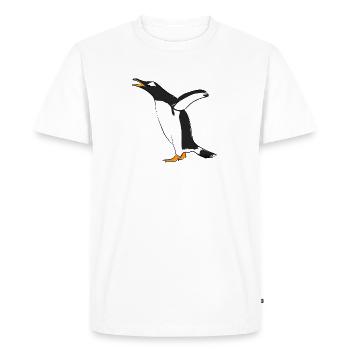 Pingouin - T-shirt Premium bio Homme - blanc - Devant - Nico (187cm)