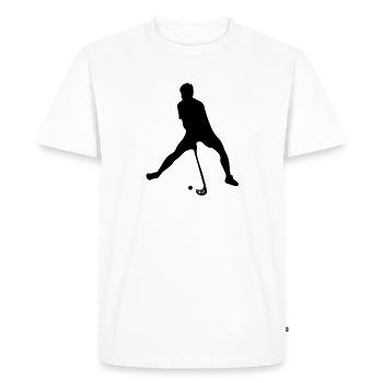 Floorball - Men's Premium Organic T-Shirt - white - Front - Nico (187cm)