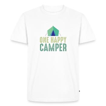 Camping Camping Nature Freedom Holiday Holidays - Men's Premium Organic T-Shirt - white - Front - Nico (187cm)