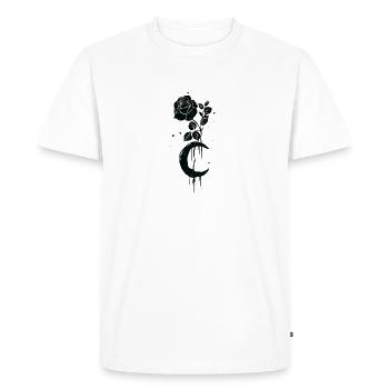 Occult Vintage Moon Rose Witchcraft Occult Witch - Men's Premium Organic T-Shirt - white - Front - Nico (187cm)