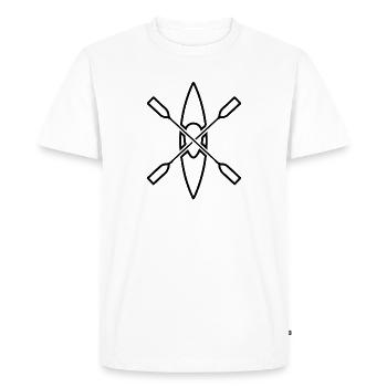 CANOË PADDEL Kayak Kayak - T-shirt Premium bio Homme - blanc - Devant - Nico (187cm)