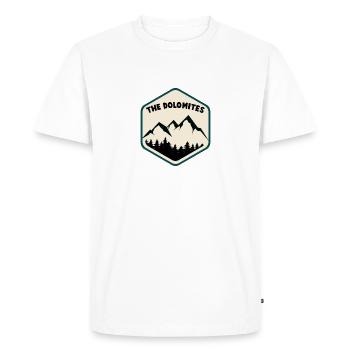 Montagnes - T-shirt Premium bio Homme - blanc - Devant - Nico (187cm)