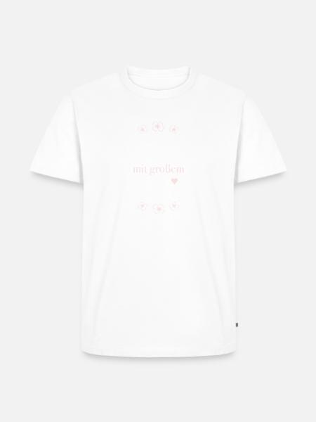 Geschenk Referendarin mit großem Herz - Männer Premium Bio T-Shirt - Weiß