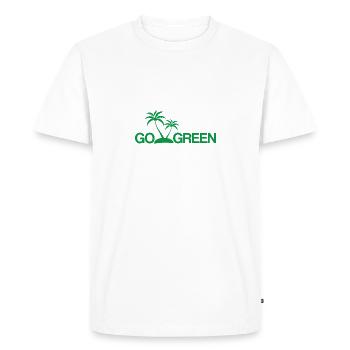 Sustainability - Men's Premium Organic T-Shirt - white - Front - Nico (187cm)