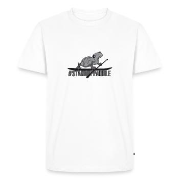 Stand Up Paddle - Men's Premium Organic T-Shirt - white - Front - Nico (187cm)