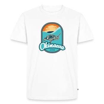 Okinawa – Japan - Men's Premium Organic T-Shirt - white - Front - Nico (187cm)