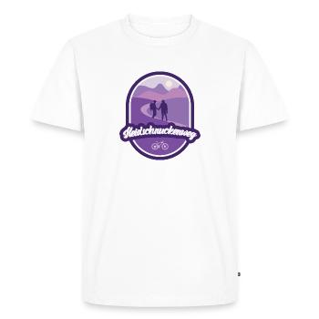 Heidschnuckenweg - Lower Saxony - Men's Premium Organic T-Shirt - white - Front - Nico (187cm)