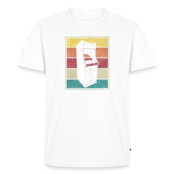 Arcade Machine - Men's Premium Organic T-Shirt - white - Front - Nico (187cm)