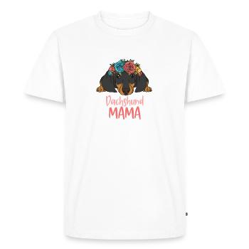 MAMAN TECKEL - T-shirt Premium bio Homme - blanc - Devant - Nico (187cm)